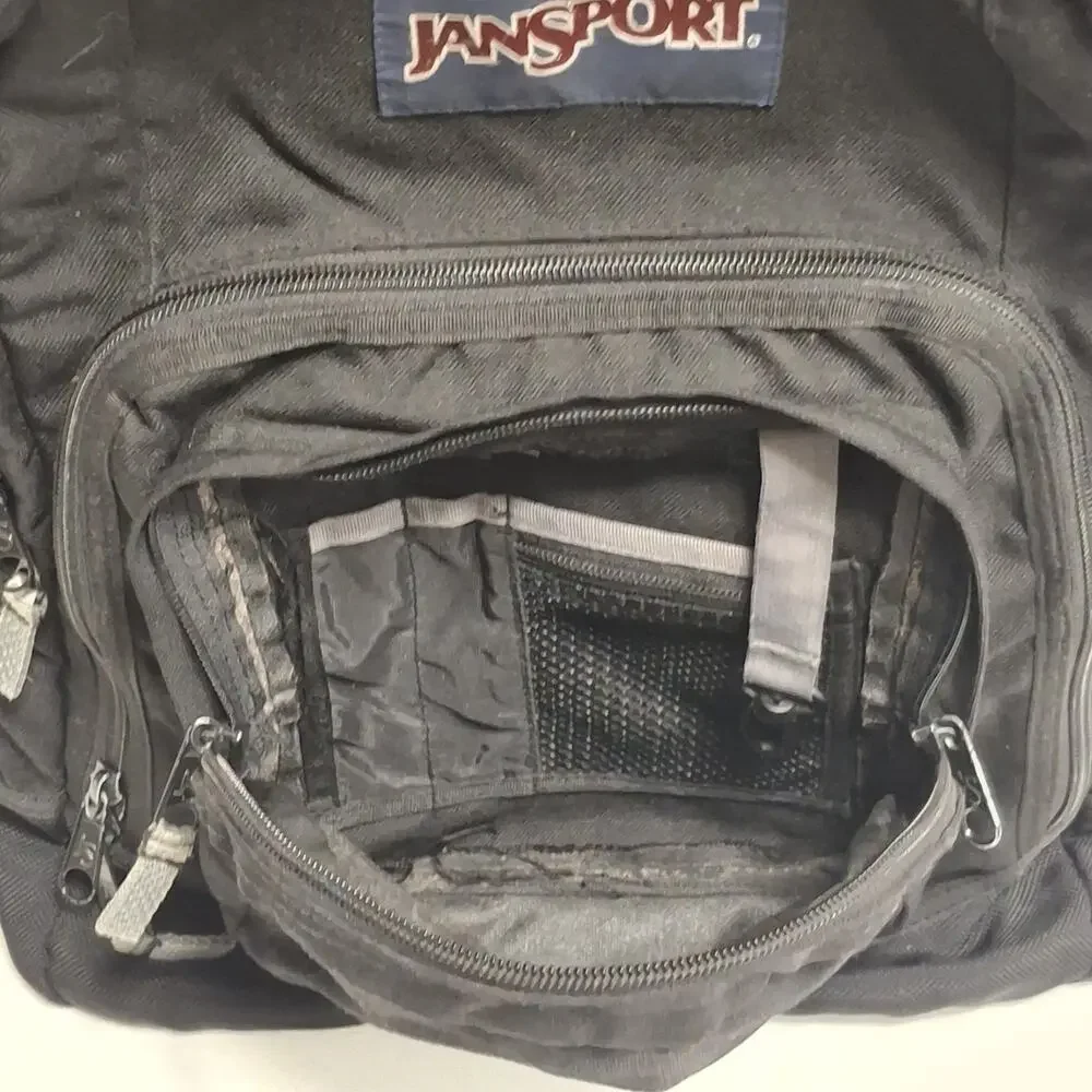 JanSport SuperBreak Backpack Black Classic School Book Bag